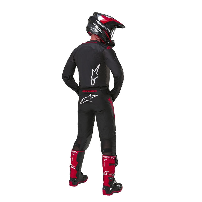 Alpinestars Racer Iconic Honda Collection Motocross Bukser Sort-Rød