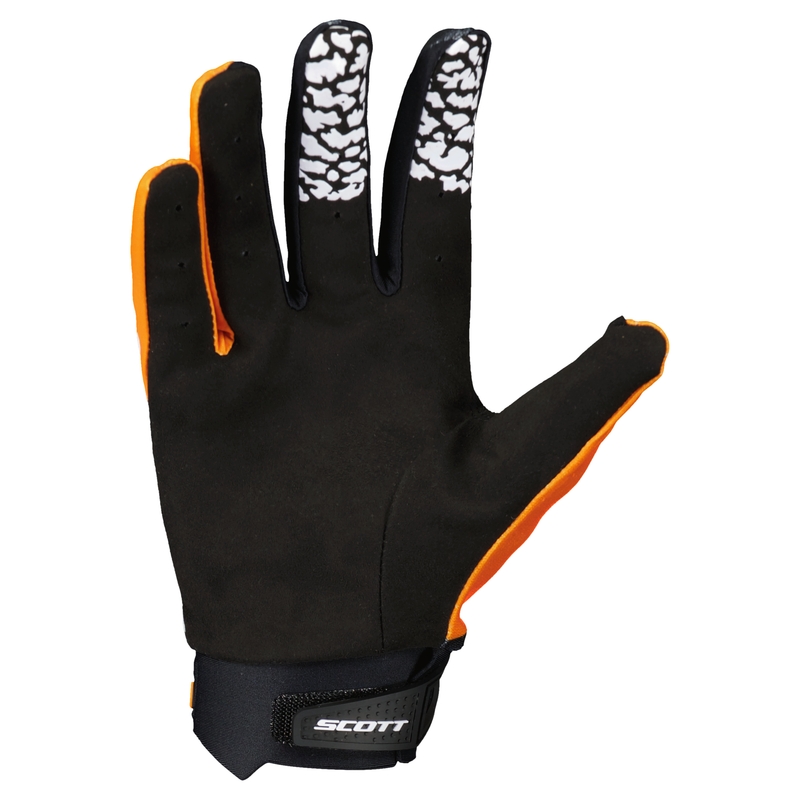 Motocrosshandsker SCOTT EVO TRACK sort-orange