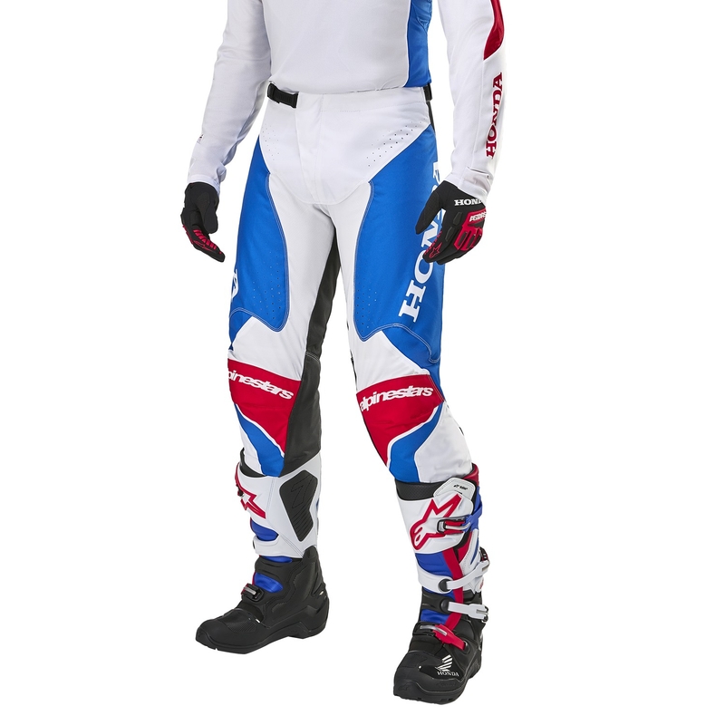 Alpinestars Racer Iconic Honda kollektion motocrossbukser hvid-blå-rød-sort