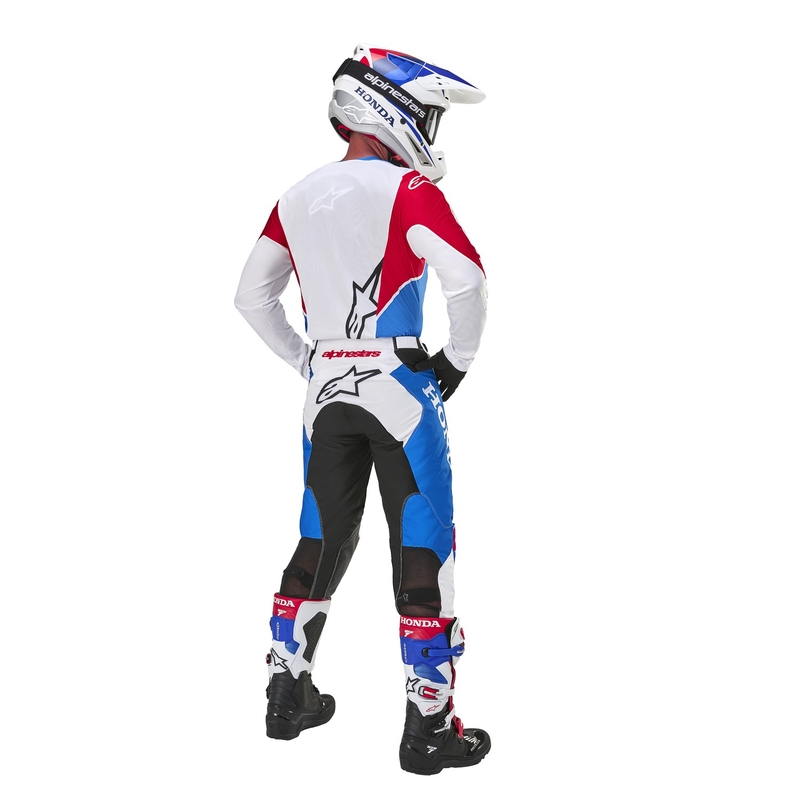 Alpinestars Racer Iconic Honda kollektion motocrossbukser hvid-blå-rød-sort