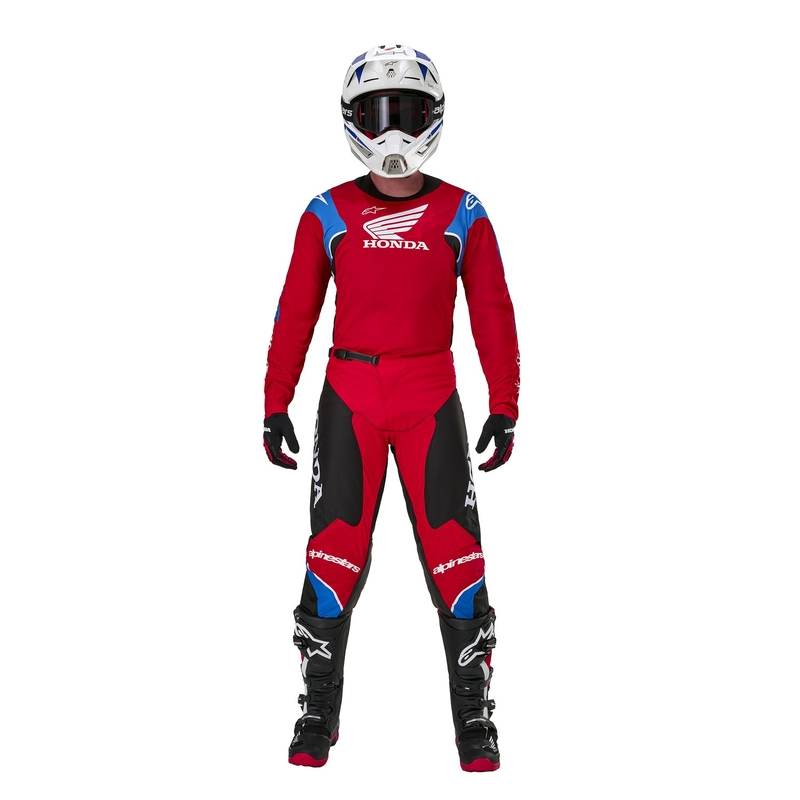 Alpinestars Racer Iconic Honda Motocross Pants Collection Rød-Sort-Blå-Hvid