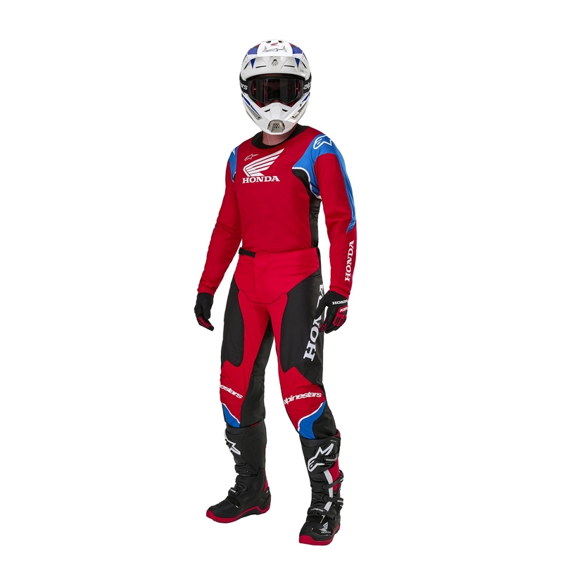 Alpinestars Racer Iconic Honda Motocross Pants Collection Rød-Sort-Blå-Hvid