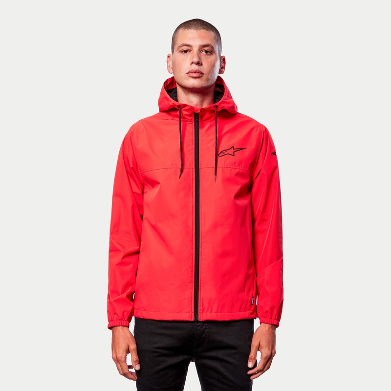 Bunda Alpinestars Treq Windbreaker červeno fluo-černá