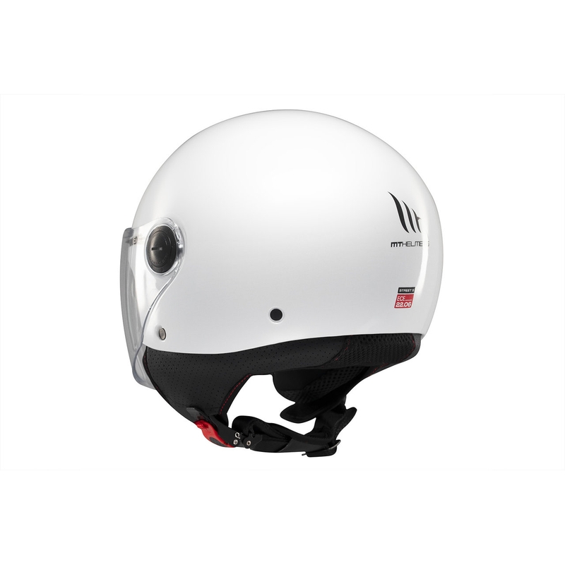 Åben motorcykelhjelm MT Street S blank hvid