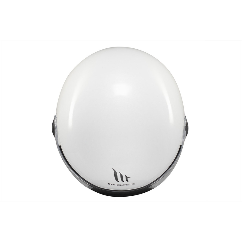 Åben motorcykelhjelm MT Street S blank hvid