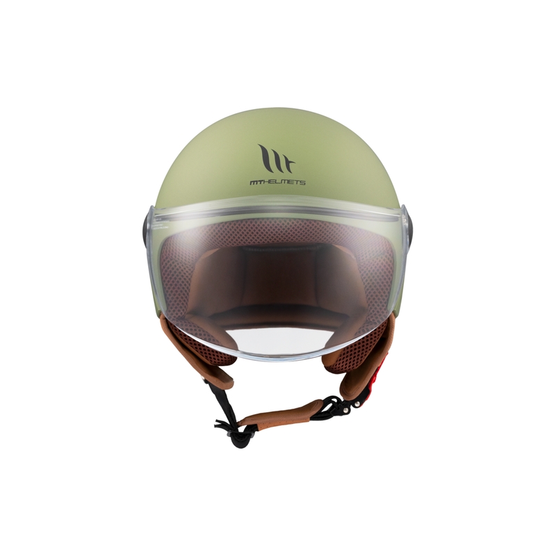 MT Street S åben motorcykelhjelm matgrøn