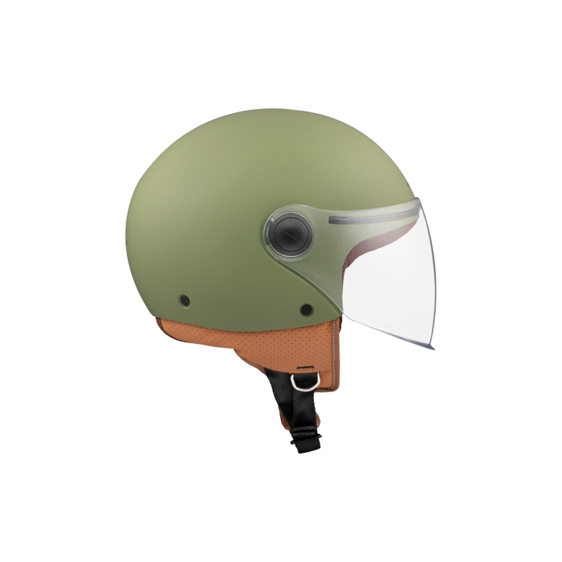 MT Street S åben motorcykelhjelm matgrøn