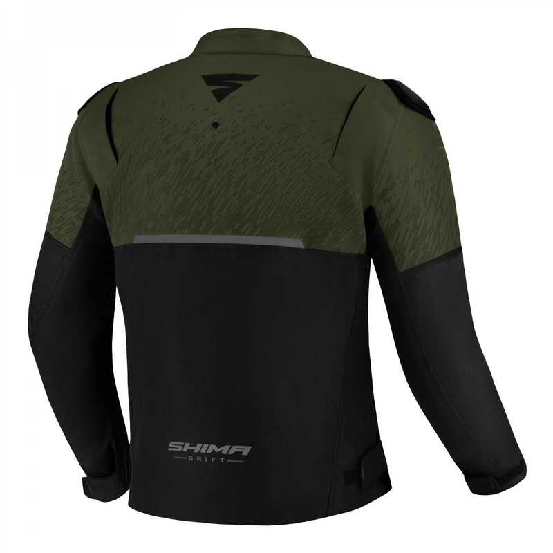 Motorcykeljakke Shima Drift khaki-sort