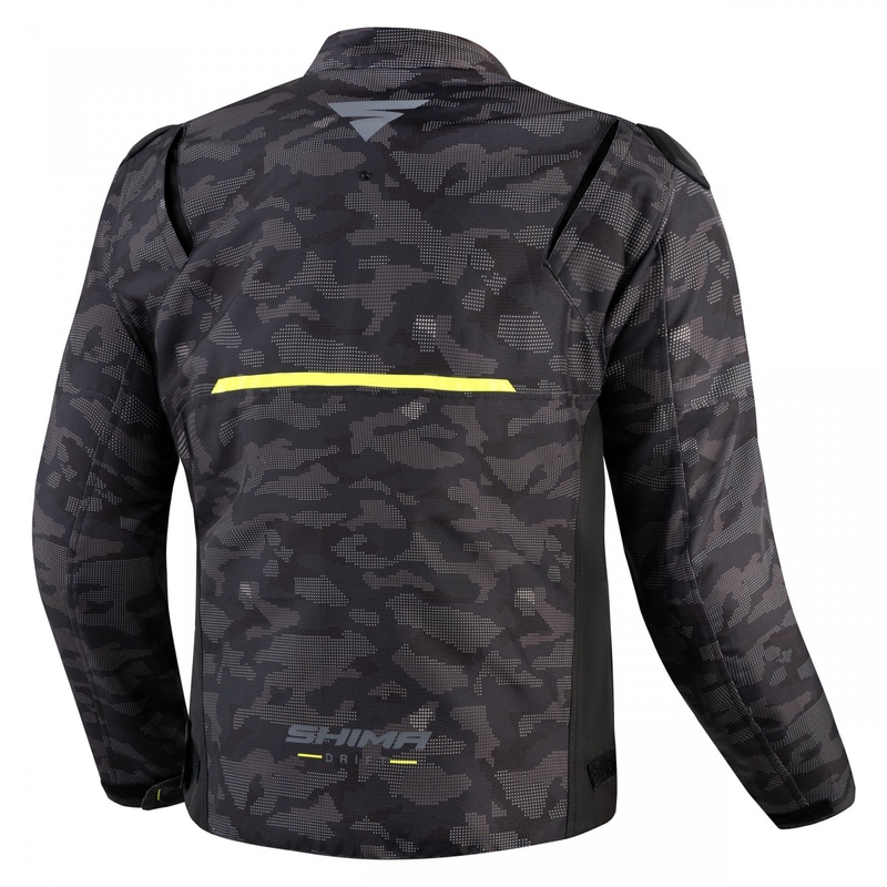 Motorcykeljakke Shima Drift camo-sort