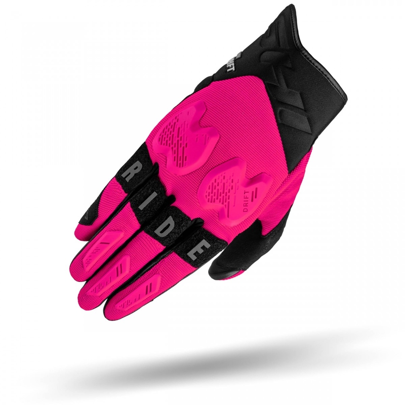 Motorcykelhandsker til kvinder Shima Drift pink-sort