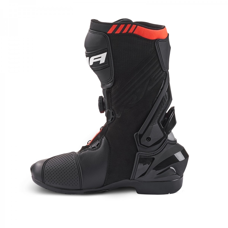 Motorcykelstøvler Shima VRX-3 sort-rød