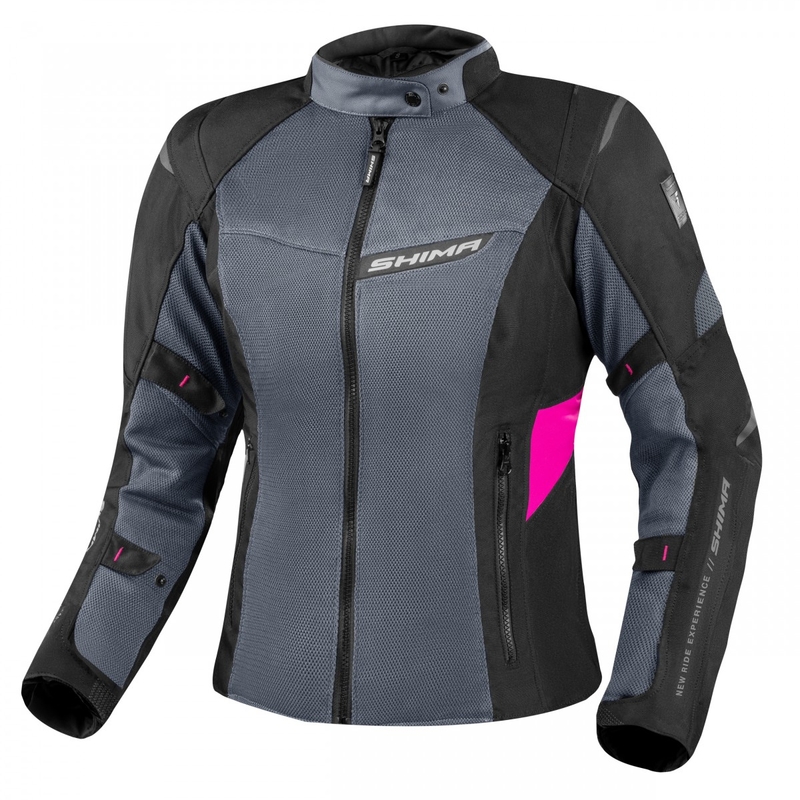Shima Rush Vent 2.0 motorcykeljakke til kvinder i sort og pink
