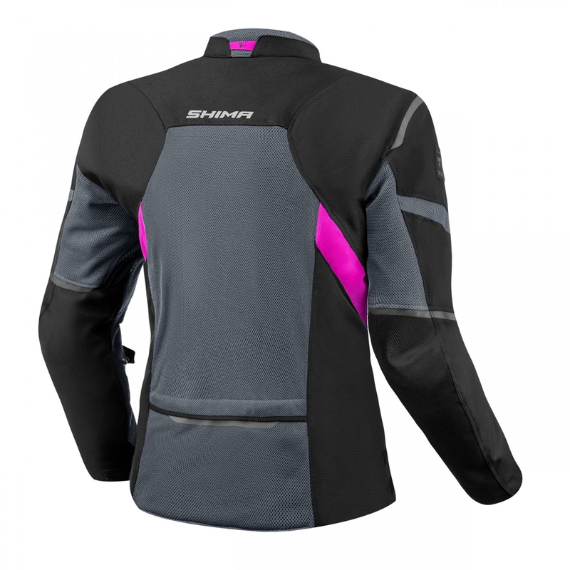 Shima Rush Vent 2.0 motorcykeljakke til kvinder i sort og pink
