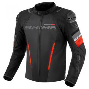 Motorcykeljakke Shima Solid 2.0 sort-rød
