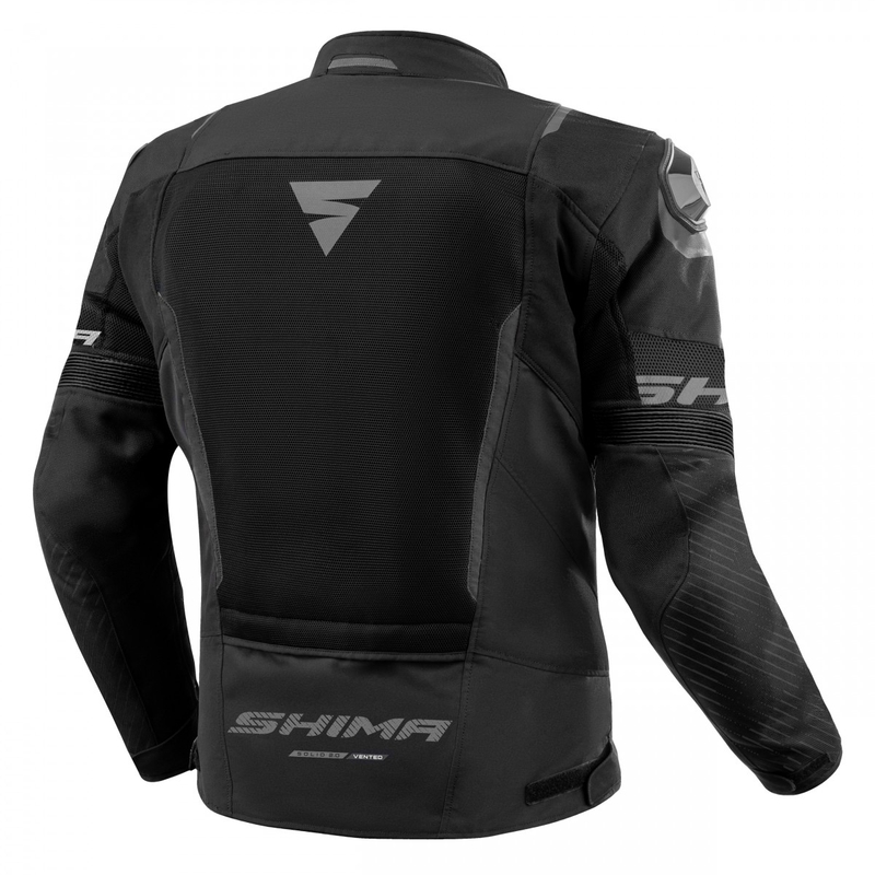 Shima Solid 2.0 Vent sort motorcykeljakke