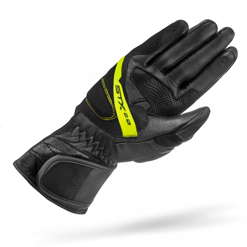 Motorcykelhandsker Shima STX 2.0 sort-fluogul