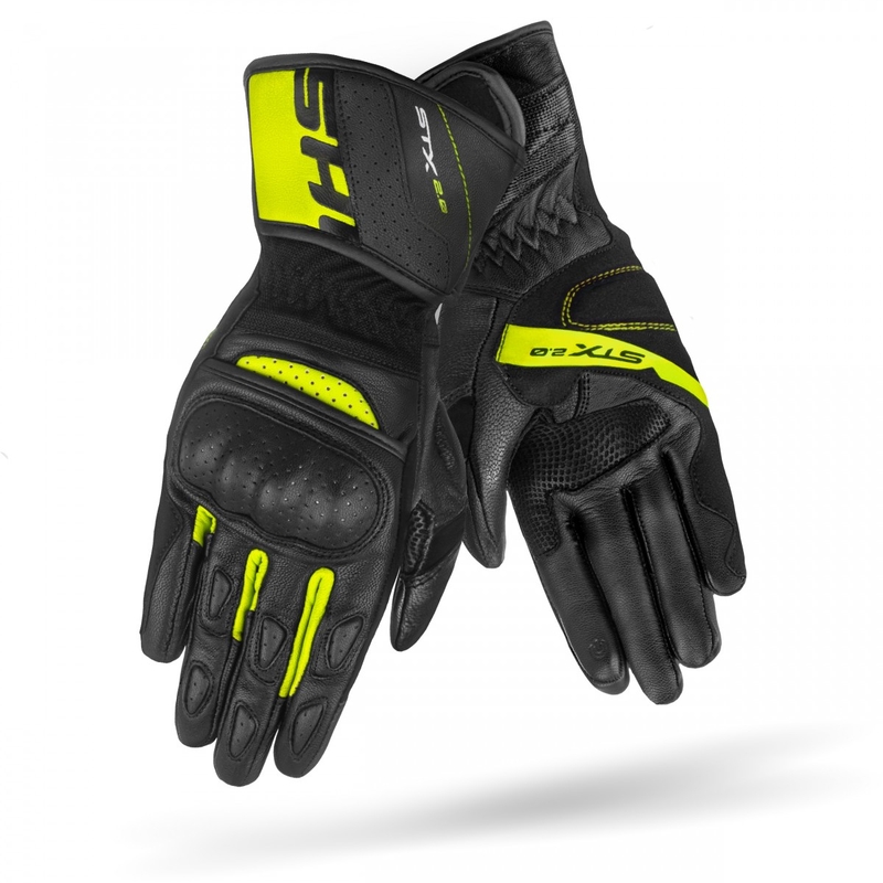 Motorcykelhandsker Shima STX 2.0 sort-fluogul