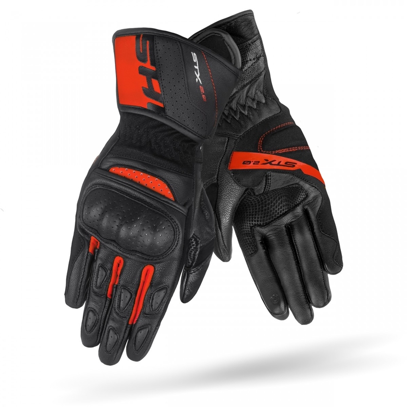 Motorcykelhandsker Shima STX 2.0 sort-rød