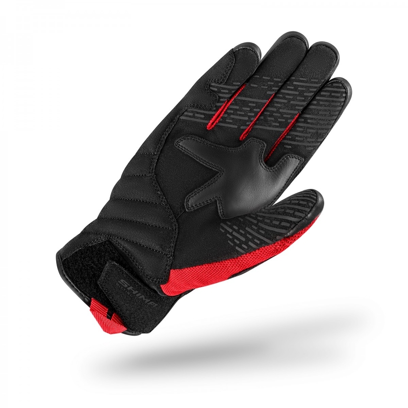 Motorcykelhandsker Shima Blaze 2.0 sort-rød