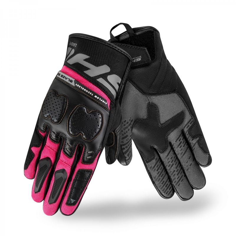 Shima Blaze 2.0 sort og pink motorcykelhandsker til kvinder