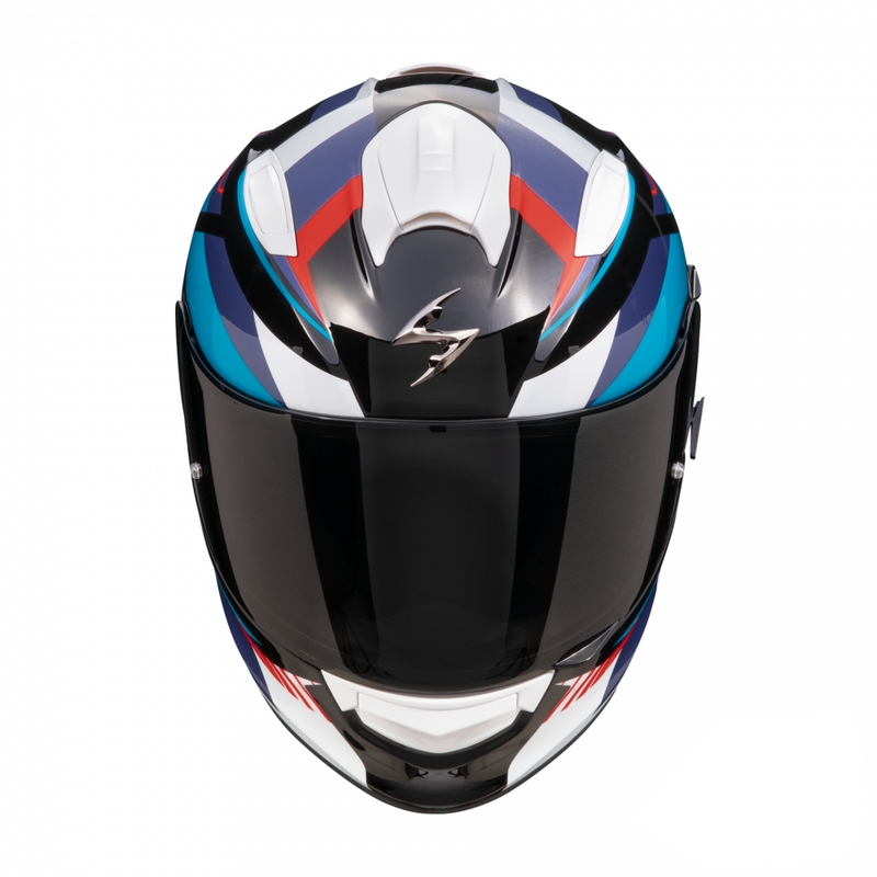 Scorpion EXO-491 Abilis full-face motorcykelhjelm sort-blå-rød