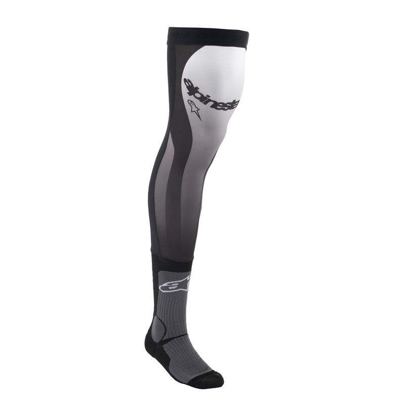 Alpinestars knæstrømper sort og hvid