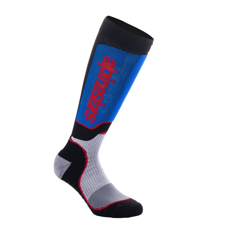 Alpinestars MX Plus Børnestrømper Sort-Rød-Blå-Grå