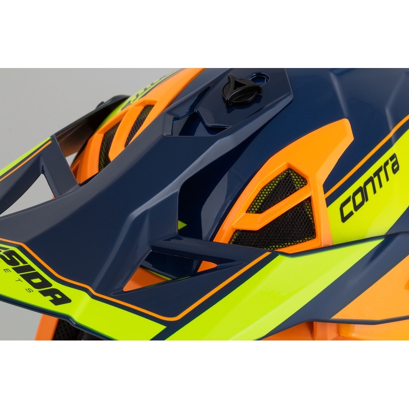 Cassida Cross Pro 2 Contra fluo gul-orange-blå motocrosshjelm