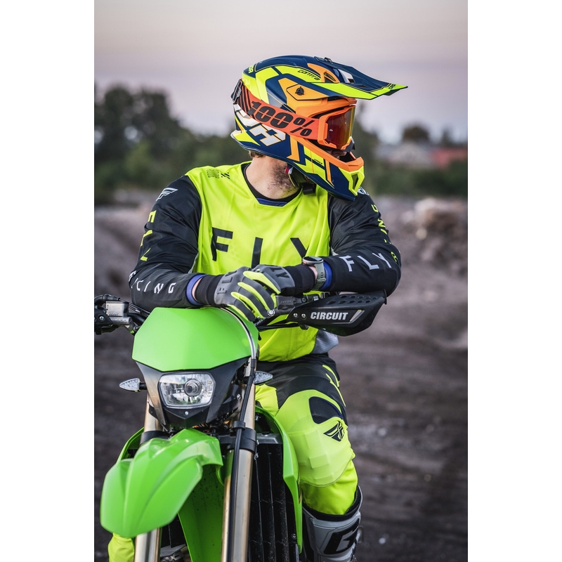 Cassida Cross Pro 2 Contra fluo gul-orange-blå motocrosshjelm