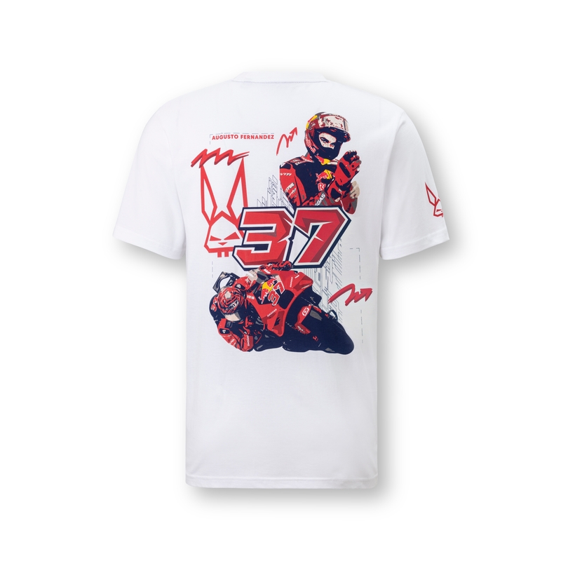 T-shirt Red Bull Augusto Fernandez GasGas MotoGP hvid