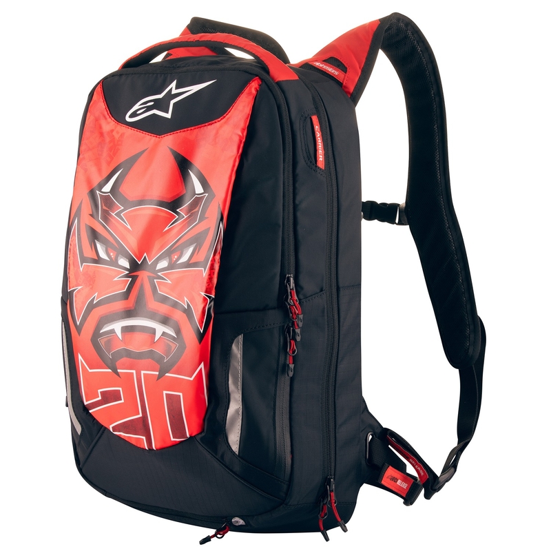 Rygsæk Alpinestars City Hunter FQ20 2024 sort-rød-hvid