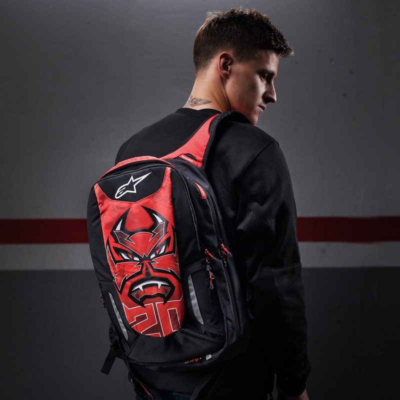 Rygsæk Alpinestars City Hunter FQ20 2024 sort-rød-hvid