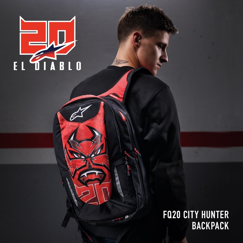 Rygsæk Alpinestars City Hunter FQ20 2024 sort-rød-hvid