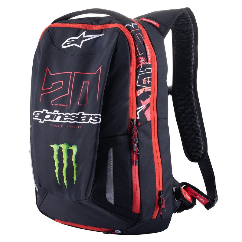 Rygsæk Alpinestars City Hunter Monster FQ20 sort-rød-hvid-grøn