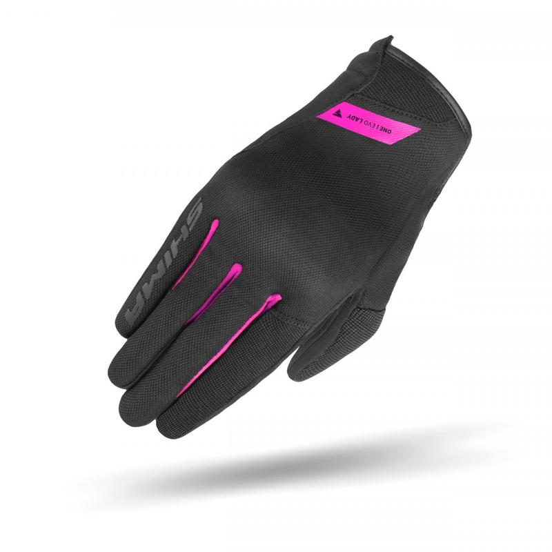 Motorcykelhandsker til kvinder Shima One EVO sort og pink