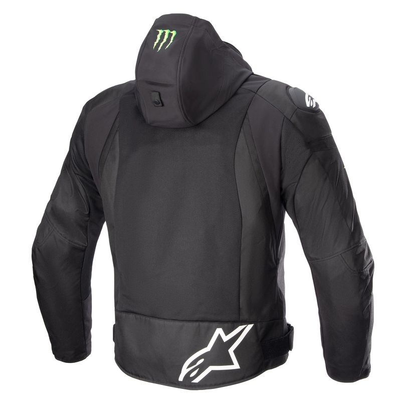 Alpinestars Zaca Air Monster FQ20 sort-rød-blå-hvid-grøn motorcykeljakke