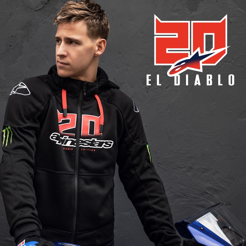 Alpinestars Chrome Ignition Monster FQ20 Sort-rød-hvid-grøn motorcykeljakke