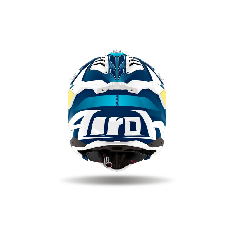 Airoh Aviator 3 Saber motocross hjelm, matblå