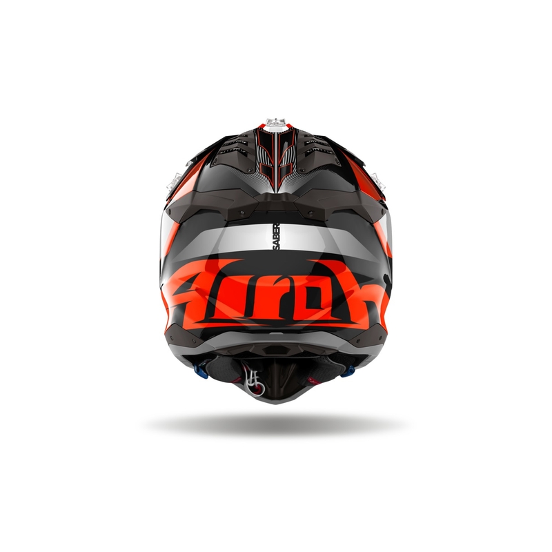 Motocrosshjelm Airoh Aviator 3 Saber blank orange