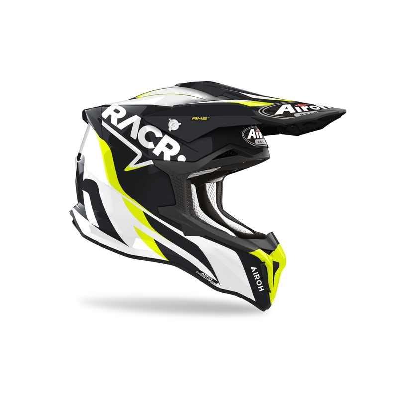 Motocrosshjelm Airoh Strycker Racr 2024 glossy udsalg