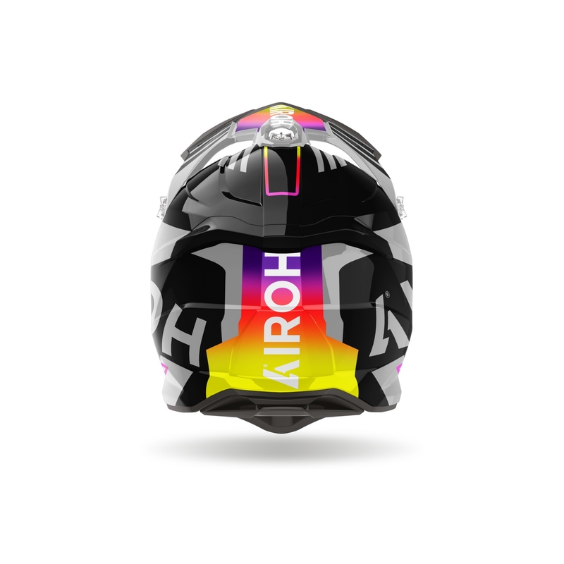 Motocrosshjelm Airoh Strycker Brave 2024 blank grå udsalg