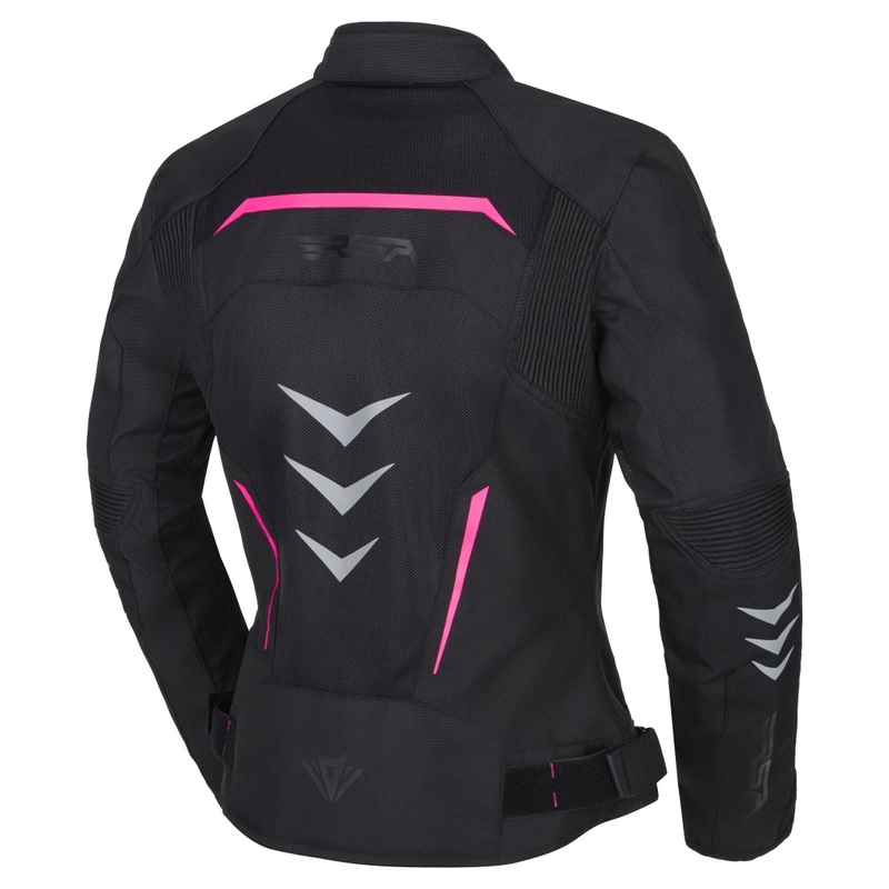 RSA Runway motorcykeljakke i sort og pink til kvinder
