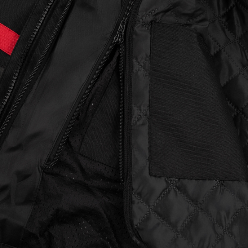 Motorcykeljakke RSA Storm sort-grå-fluogul