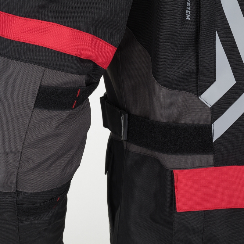 Motorcykeljakke RSA Storm sort-grå-fluogul