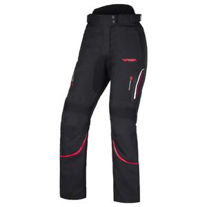 RSA Wasp motorcykelbukser til kvinder i sort, hvid og rød