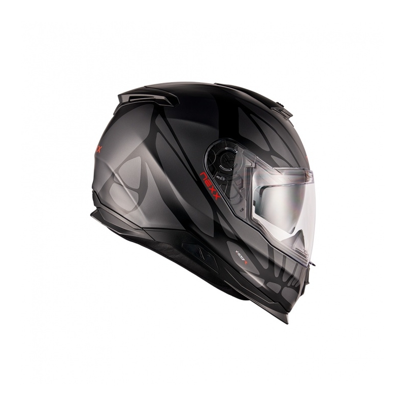 Integreret motorcykelhjelm Nexx Y.100 B-SIDE sort-grå udsalg
