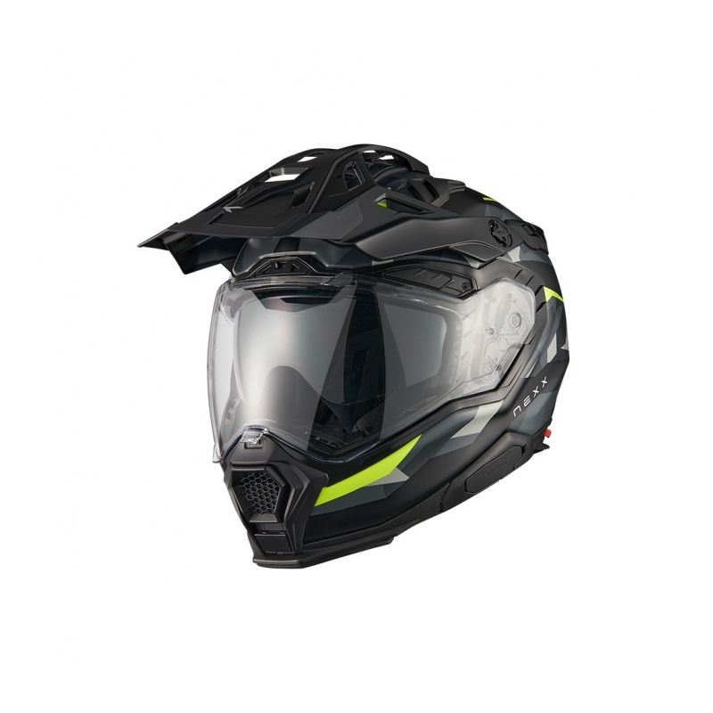 Enduro helma na motorku Nexx X.WED3 Trailmania šedo-fluo žlutá výprodej
