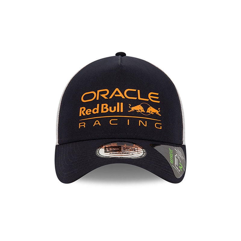 Red Bull Racing F1-kasket med stort E Frame-logo, mørkeblå