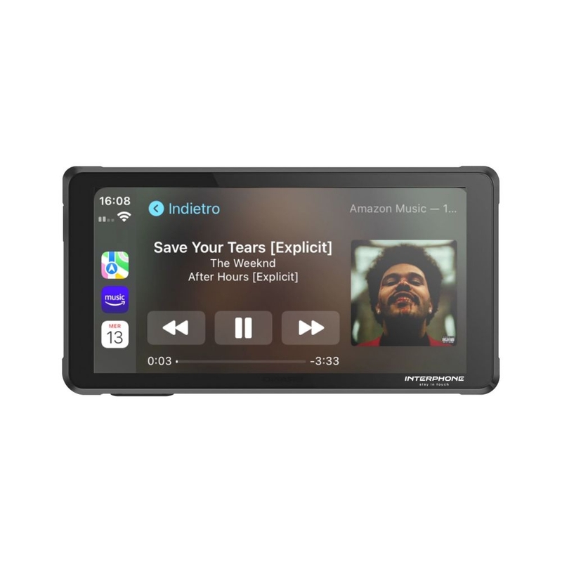 Interphone RIDESYNC Apple CarPlay og Android Auto Display til motorcykler