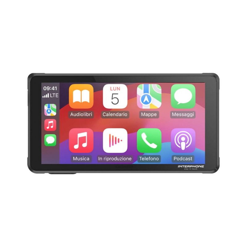 Interphone RIDESYNC Apple CarPlay og Android Auto Display til motorcykler